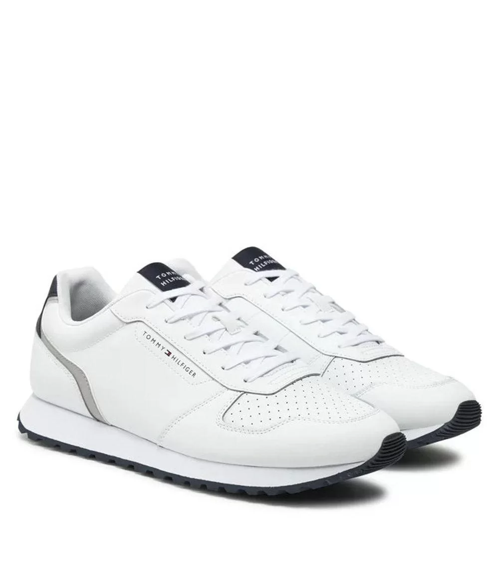 Tommy Hilfiger NEW RUNNER EVA MIX LTH FLAG Erkek beyaz Sneaker FM0FM05453YBS