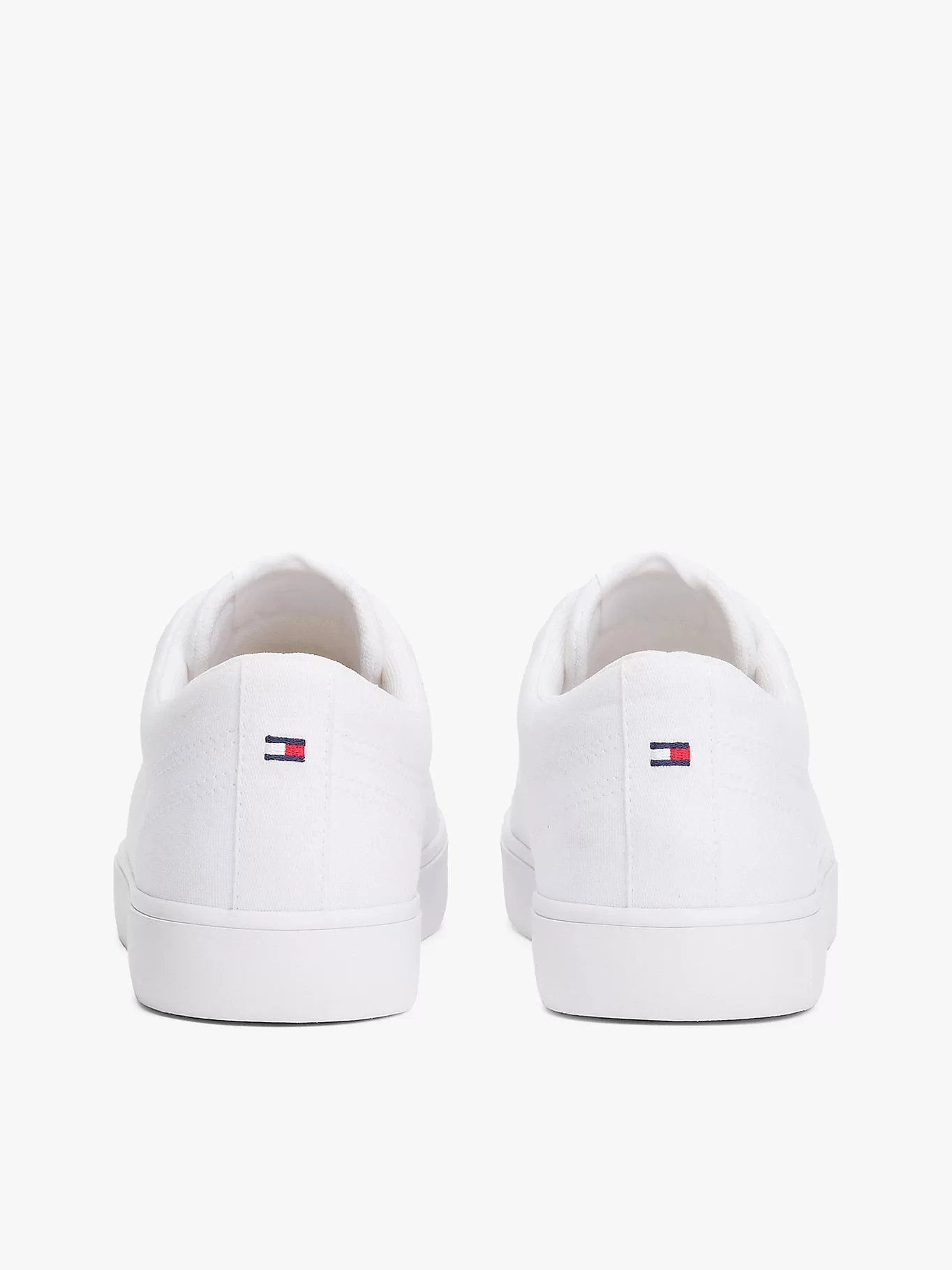 Tommy  Hilfiger Erkek Beyaz Logolu Sneaker