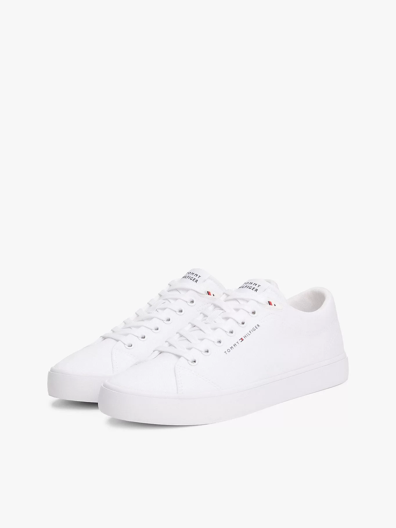 Tommy  Hilfiger Erkek Beyaz Logolu Sneaker