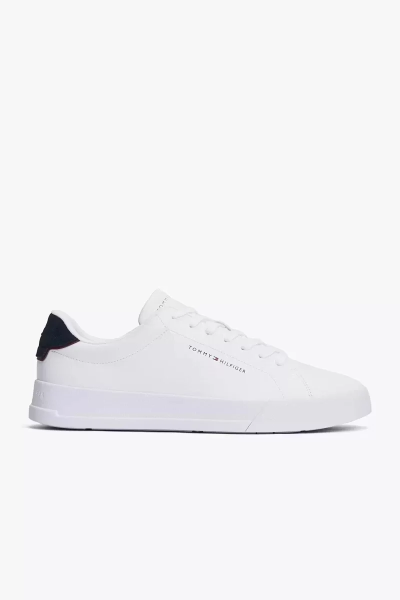 Tommy Hilfiger TH COURT LTH DETAIL ESS Erkek lacivert Sneaker FM0FM053670LD