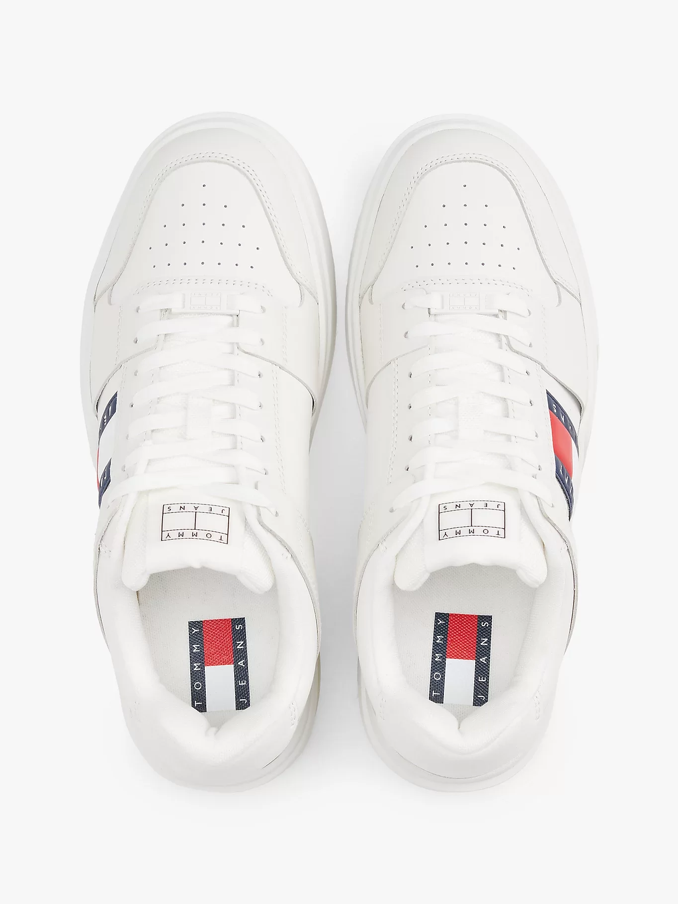Tommy Hilfiger THE BROOKLYN LEATHER ESS Erkek Ekru Sneaker EM0EM01576TCR