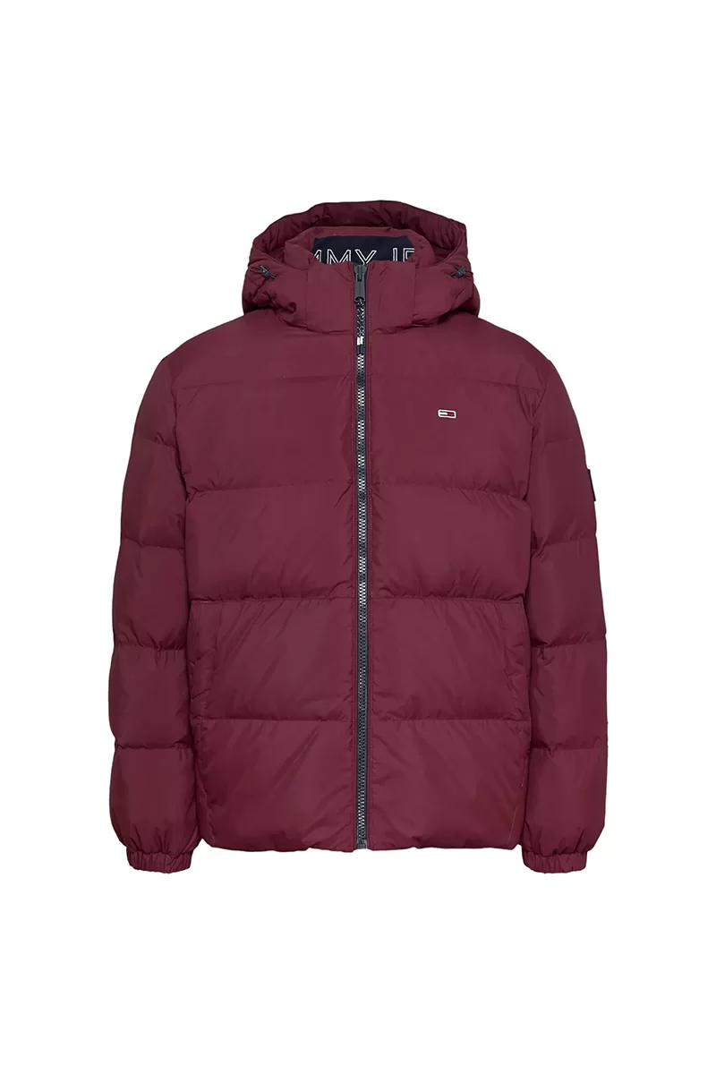 Tommy Jeans TJM ESSENTIAL DOWN JACKET EXT Erkek Bordo Mont DM0DM19786VLP