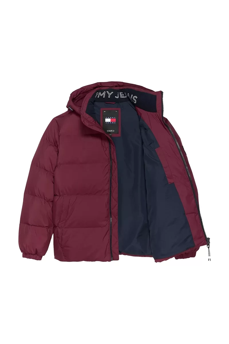 Tommy Jeans TJM ESSENTIAL DOWN JACKET EXT Erkek Bordo Mont DM0DM19786VLP