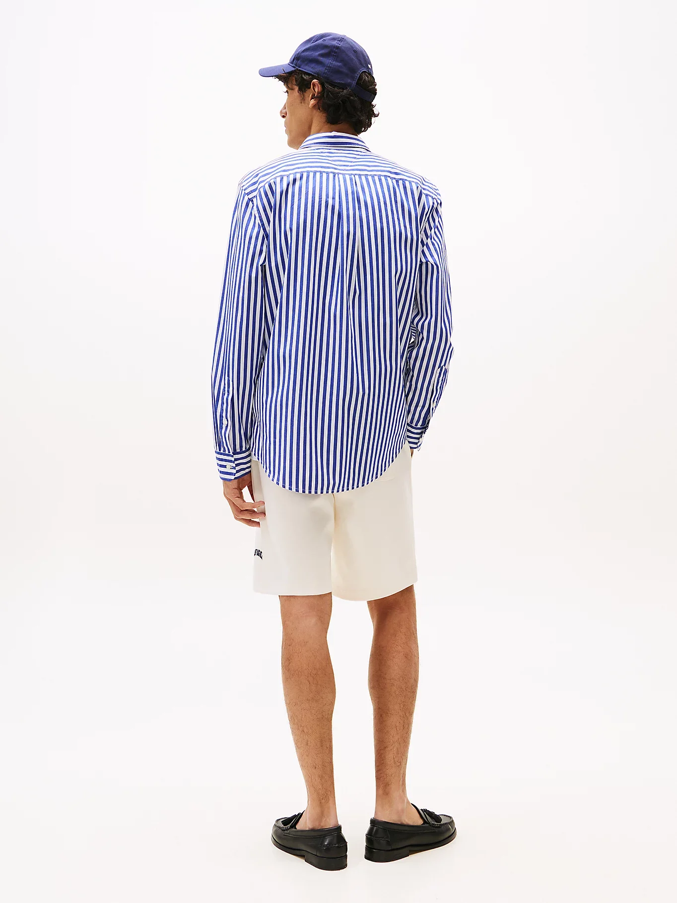 Tommy Hilfiger Erkek Flex Poplin Bold Mavi Gömlek MW0MW394510A4