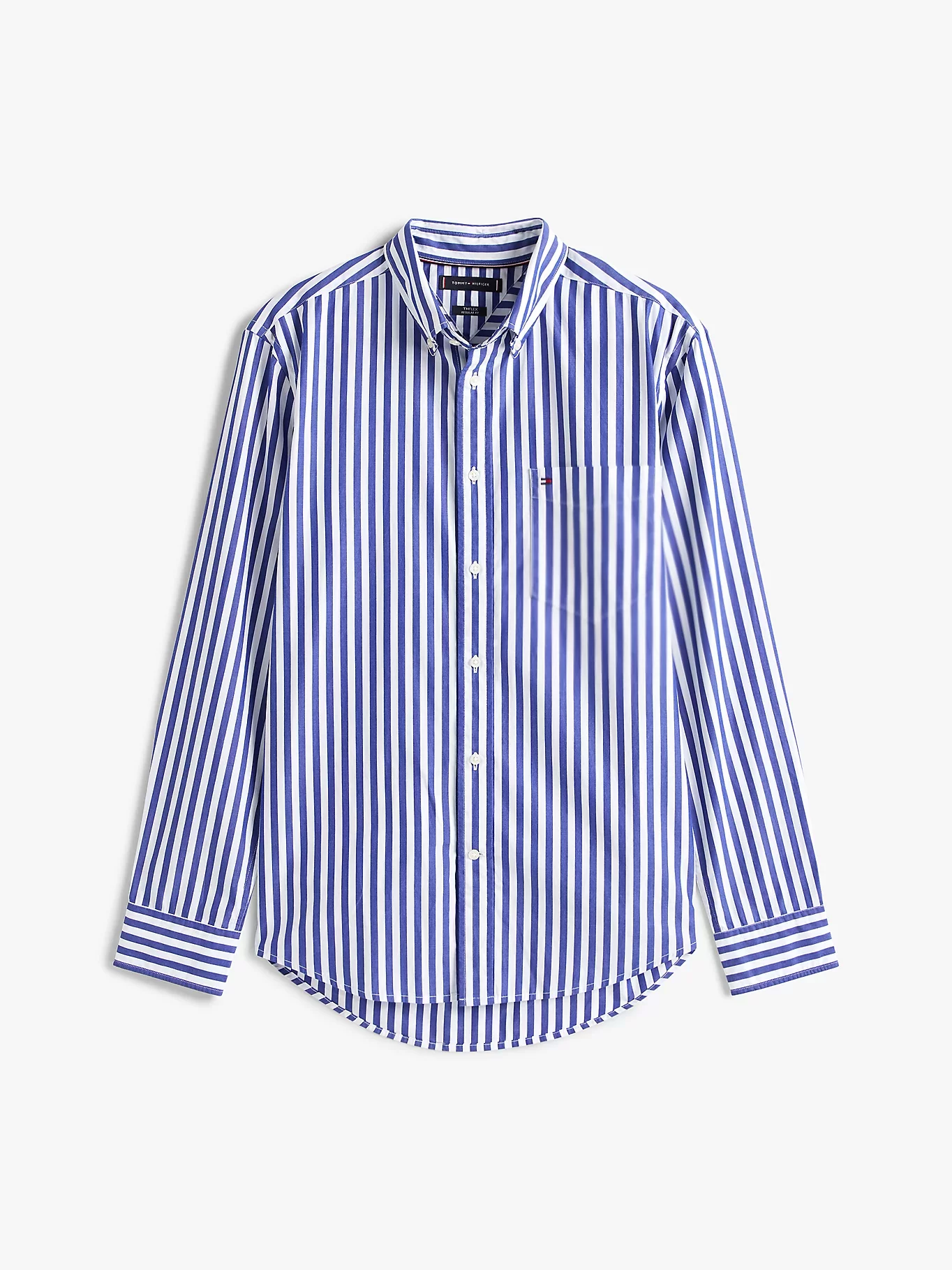 Tommy Hilfiger Erkek Flex Poplin Bold Mavi Gömlek MW0MW394510A4