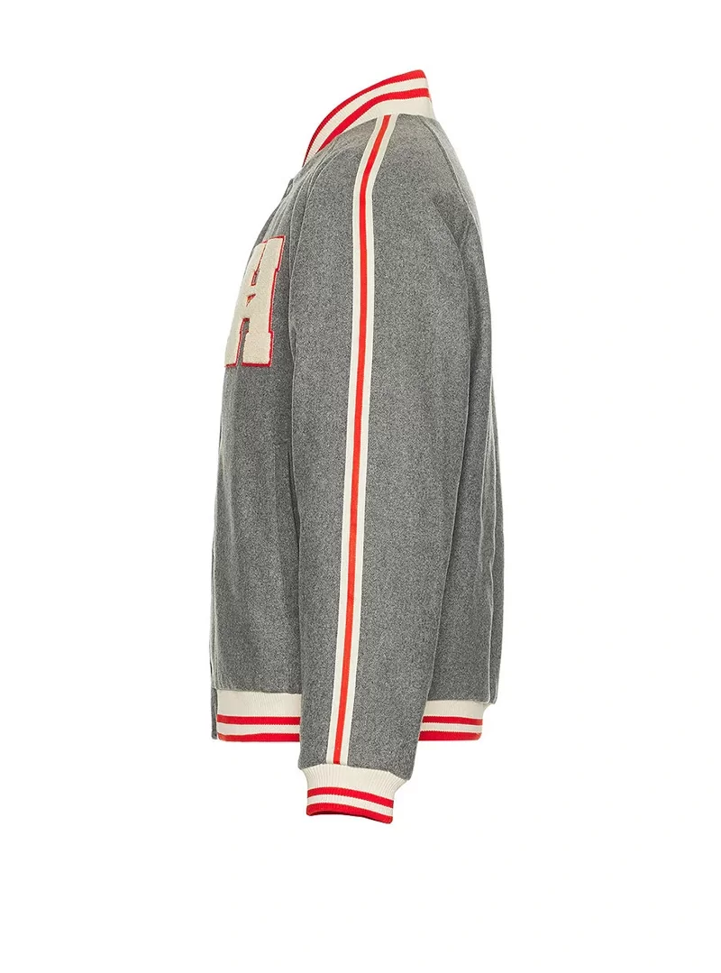 Tommy  Hilfiger  Erkek   Gri Bomber Ceket