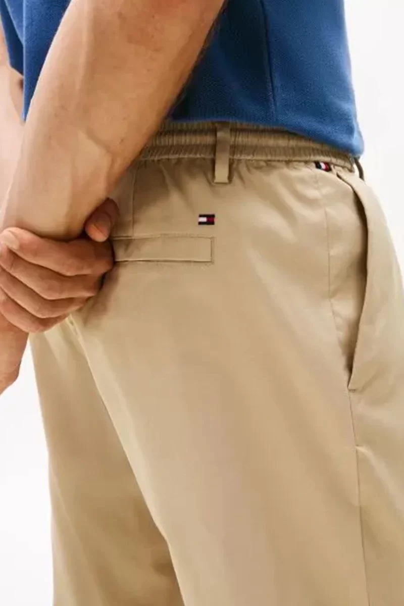 Tommy Hilfiger Erkek Harlem Tech Twill Beyaz Pantolon MW0MW39702RBT