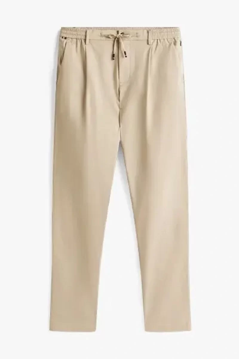 Tommy Hilfiger Erkek Harlem Tech Twill Beyaz Pantolon MW0MW39702RBT