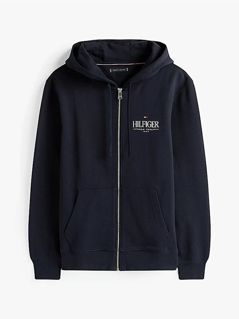 Tommy Hilfiger Erkek Kapüşonlu Lacivert Sweatshirt MW0MW39375DW5