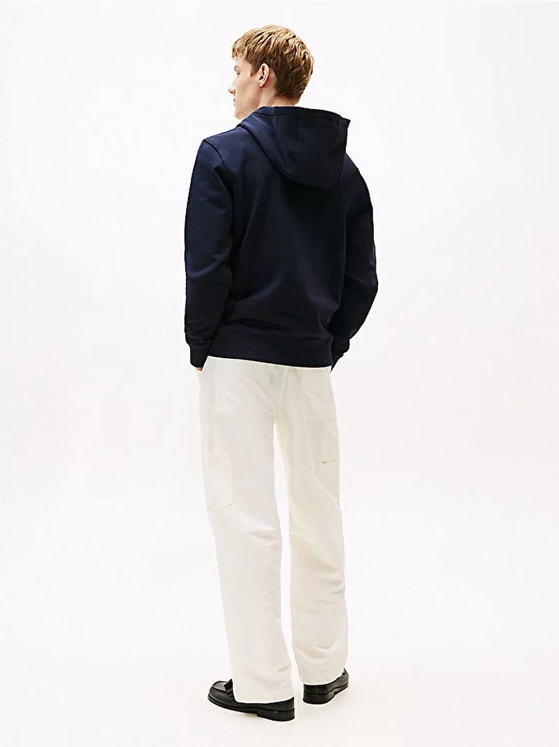 Tommy Hilfiger Erkek Kapüşonlu Lacivert Sweatshirt MW0MW39375DW5