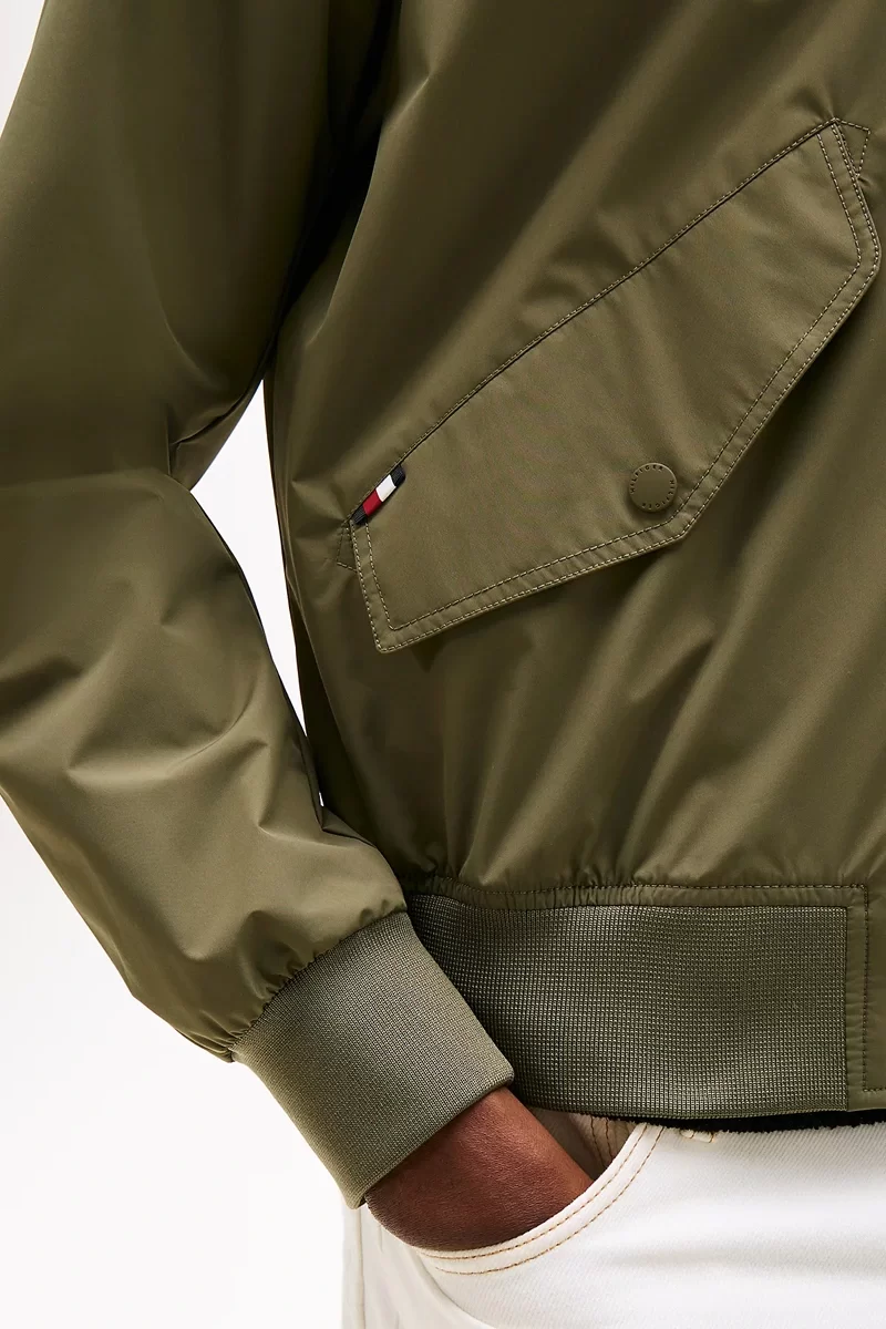 Tommy Hilfiger Erkek Katlanabilir Su Geçirmez Bomber Ceket MW0MW39629PLI