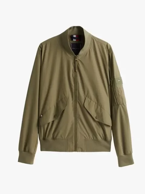 Tommy Hilfiger Erkek Katlanabilir Su Geçirmez Bomber Ceket MW0MW39629PLI