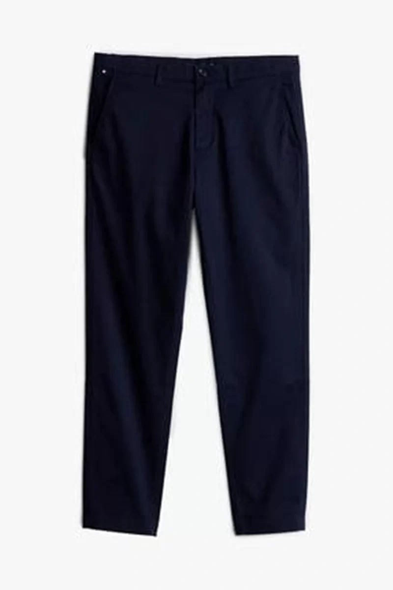 Tommy Hilfiger Erkek Lacivert Rahat Chino Pantolon