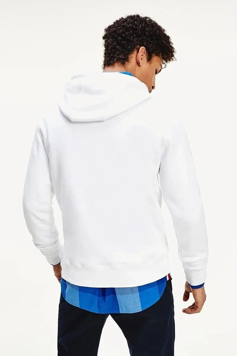 Tommy Hilfiger Erkek Logolu Kapüşonlu Sweatshirt