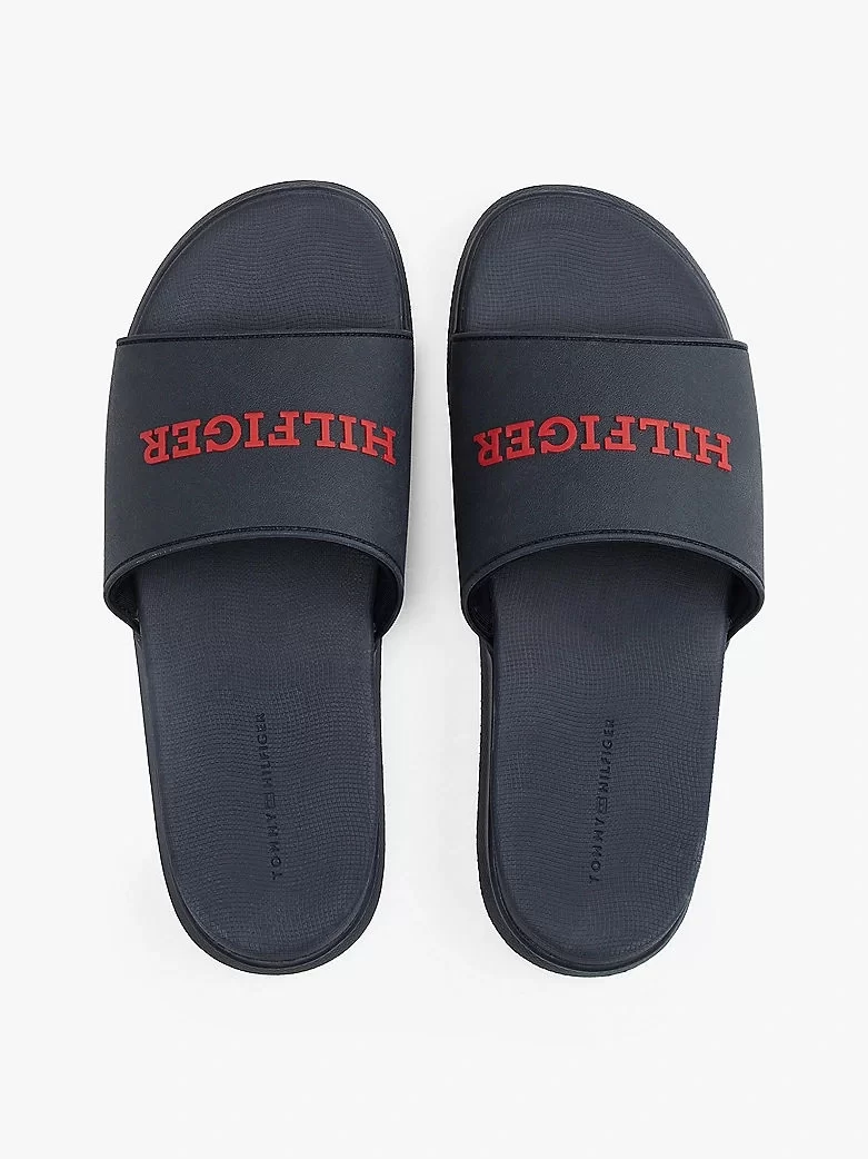 Tommy Hilfiger DUAL DENSITY HILFIGER POOL SLIDE Erkek  Terlik FM0FM05430DW5