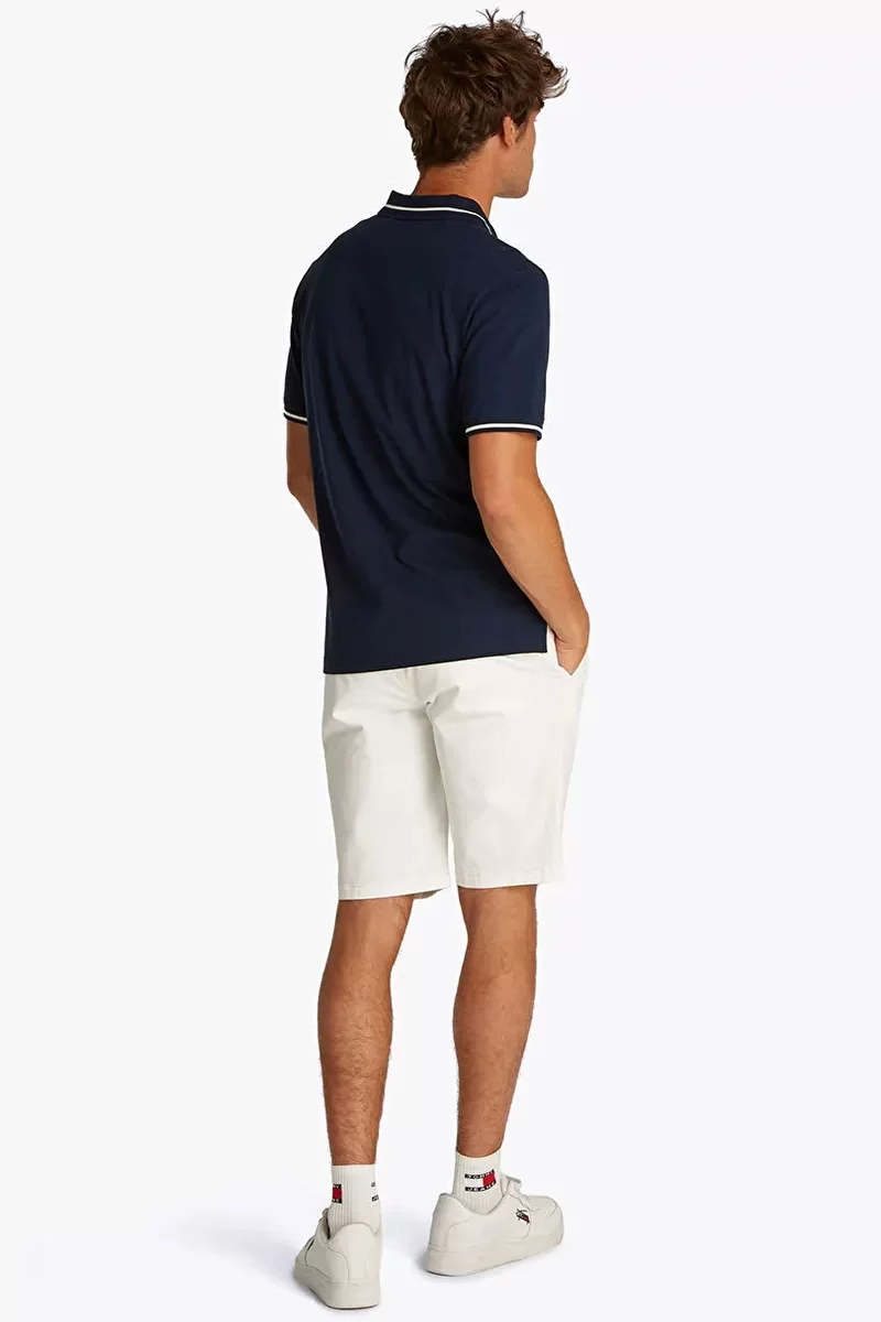 Tommy Hilfiger Erkek  Logolu Normal Kesim  Polo T-Shirt