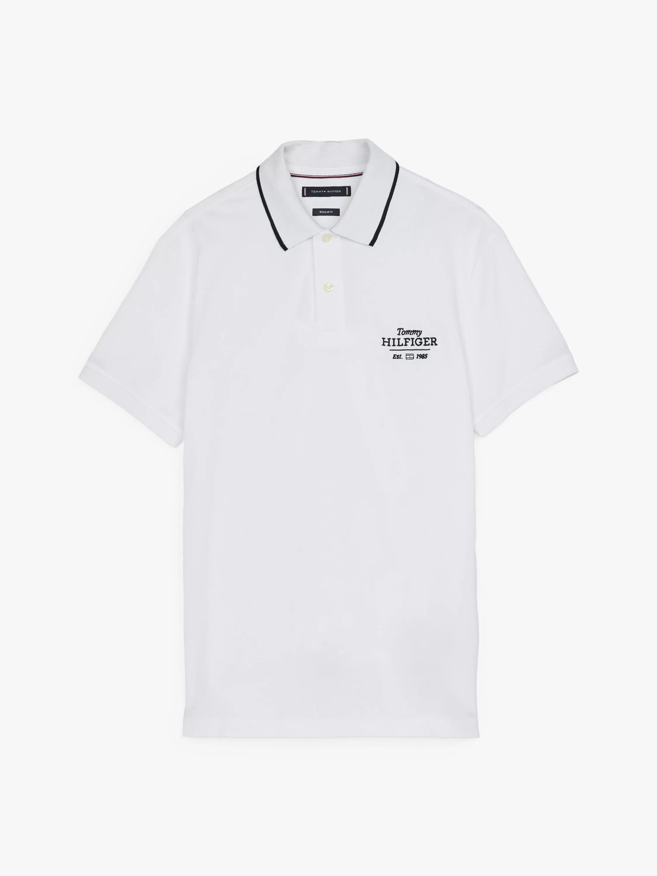 Tommy Hilfiger LEFT CHEST GRAPHIC REG POLO Erkek  T-shirt MW0MW37519YBR