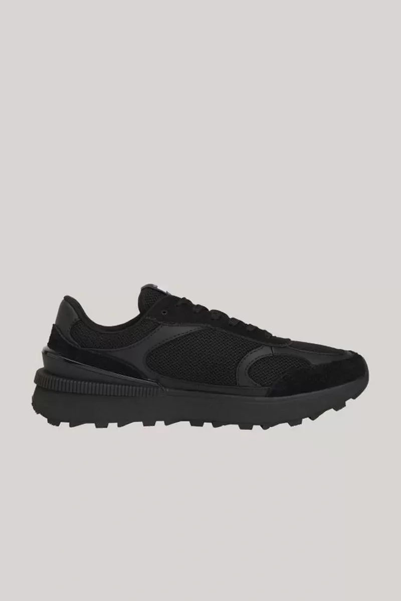 Tommy Hilfiger TJM TECHNICAL RUNNER ESS Erkek siyah Sneaker EM0EM01537BDS