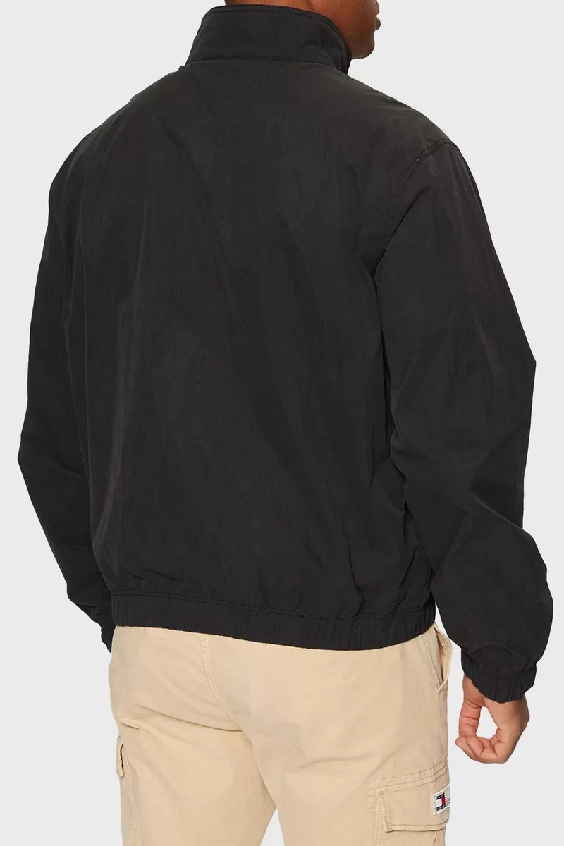 Tommy Hilfiger Erkek Siyah Regular Fit Logolu Ceket