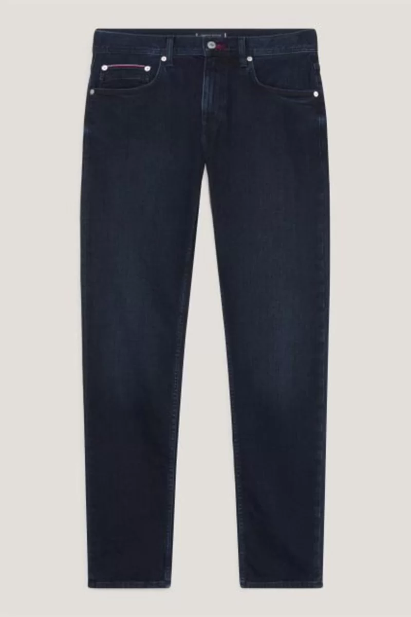 Tommy Hilfiger STRAIGHT DENTON STR MEEK BLUEBLK Erkek Denim Jeans MW0MW333381BL