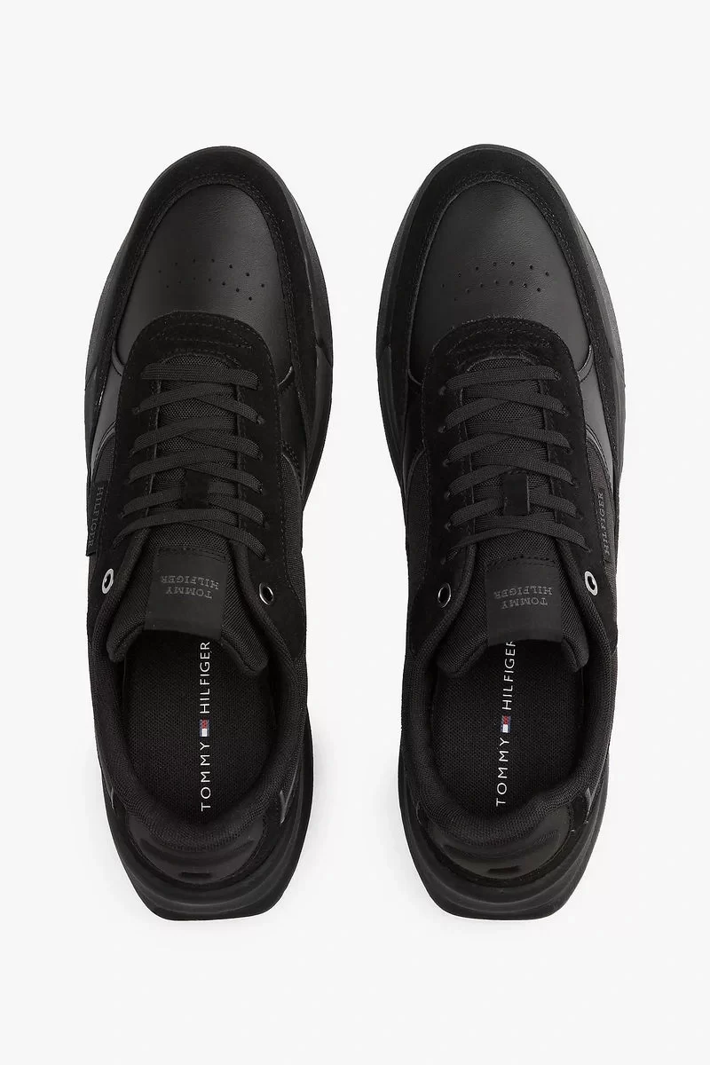 Tommy Hilfiger RETRO RUNNER MIX RWB Erkek siyah Sneaker FM0FM05371BDS