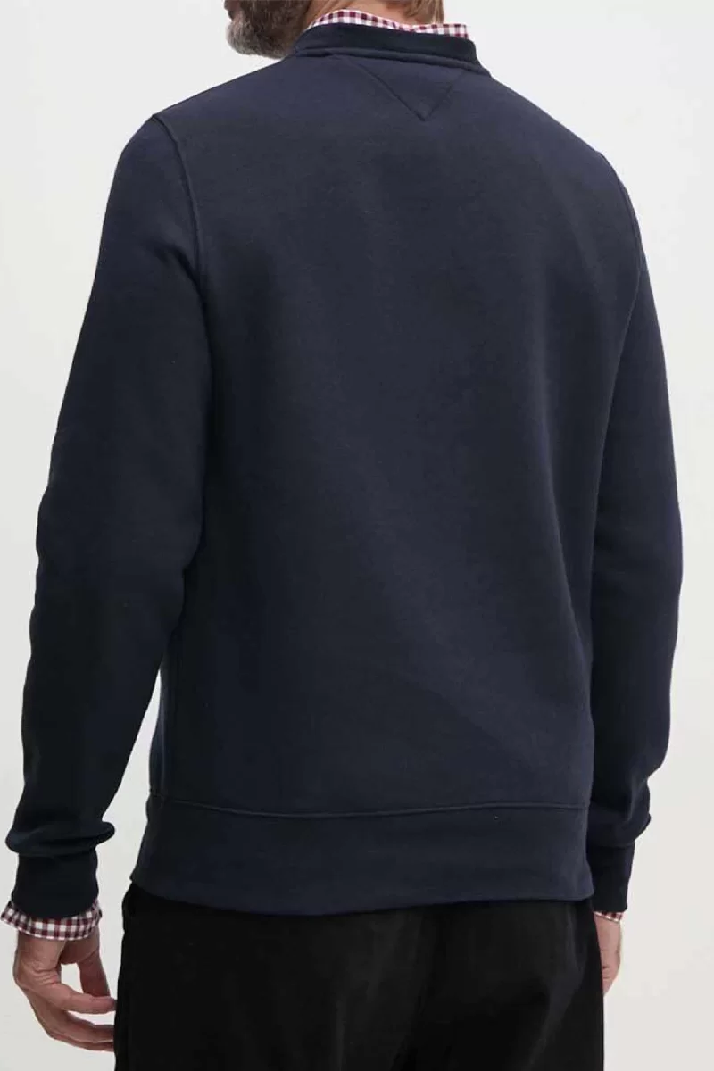 Tommy Hilfiger HILFIGER STRIPE SWEATSHIRT Erkek Lacivert Sweatshirt MW0MW35530DW5