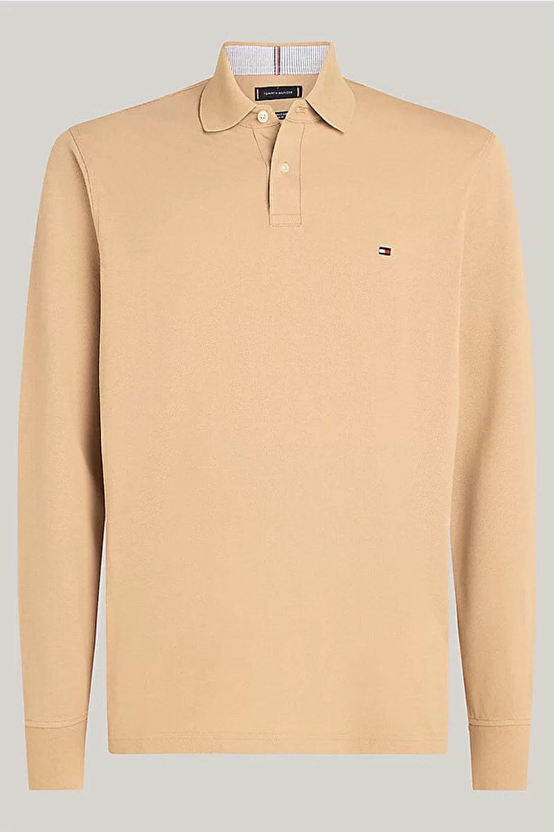 Tommy Hilfiger 1985 REGULAR LS POLO Erkek Haki Sweatshirt MW0MW20183RBL
