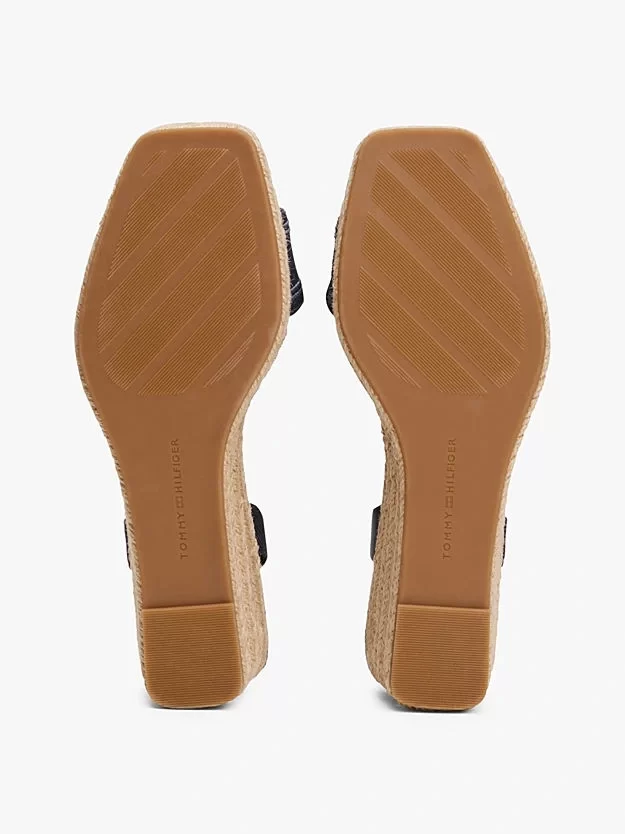 Tommy Hilfiger Orta Taban Lacivert Espadil Sandalet