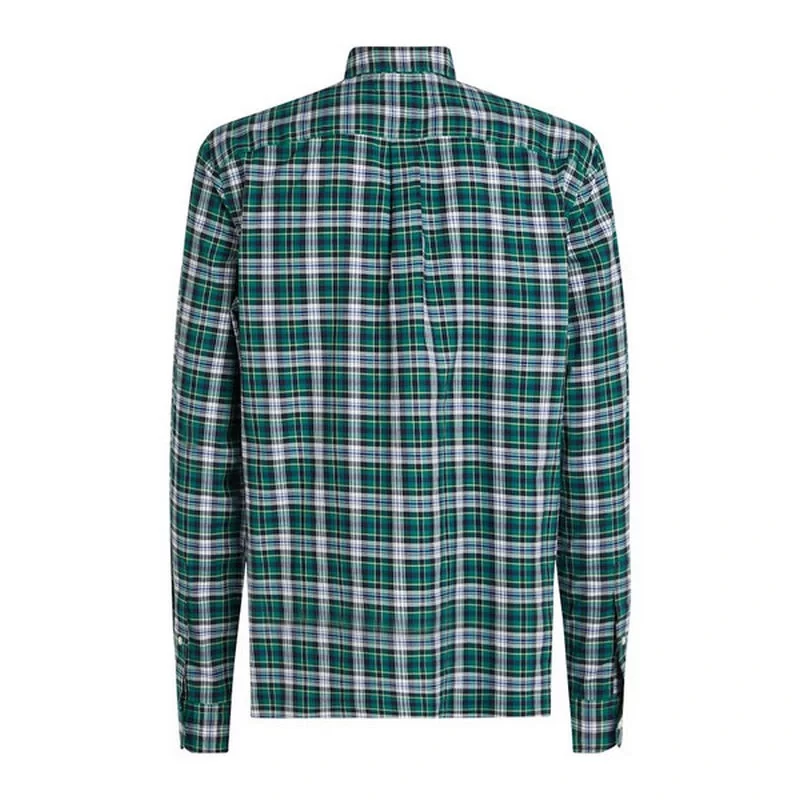 Tommy Hilfiger FLEX POPLIN PLAID SMALL RF SHIRT Erkek Yeşil Gömlek MW0MW375570H7