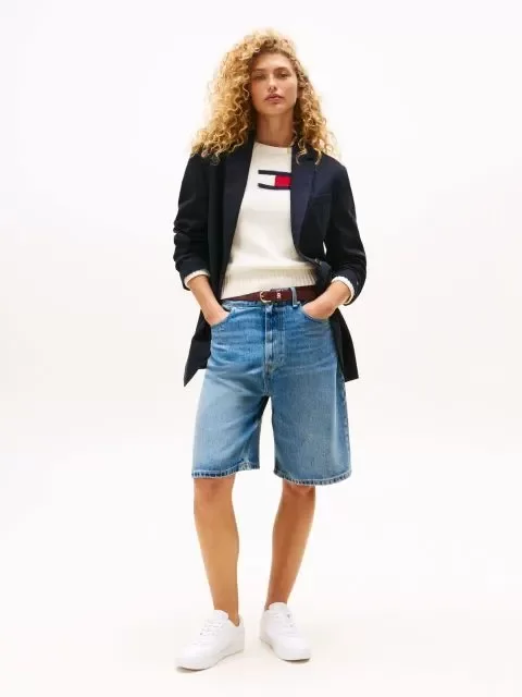 Tommy Hilfiger Günlük Düz Tabanlı Kadın  Beyaz Sneaker FW0FW08689YBS