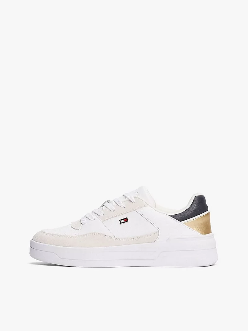Tommy Hilfiger  Kadın Metalik Logolu  Sneaker