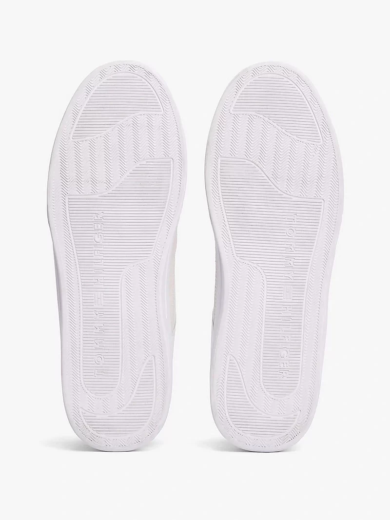 Tommy Hilfiger  Kadın Metalik Logolu  Sneaker