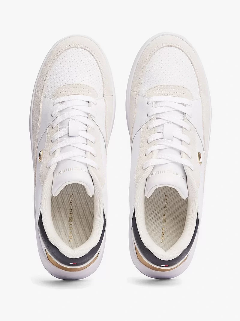 Tommy Hilfiger  Kadın Metalik Logolu  Sneaker