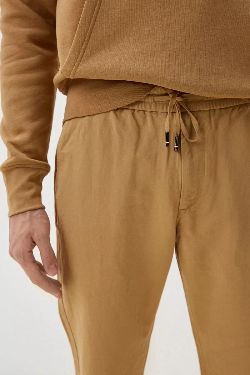 Tommy Hilfiger CHINO HARLEM PO DRWS CO LINEN Erkek Lacivert Pantolon MW0MW34533C5J