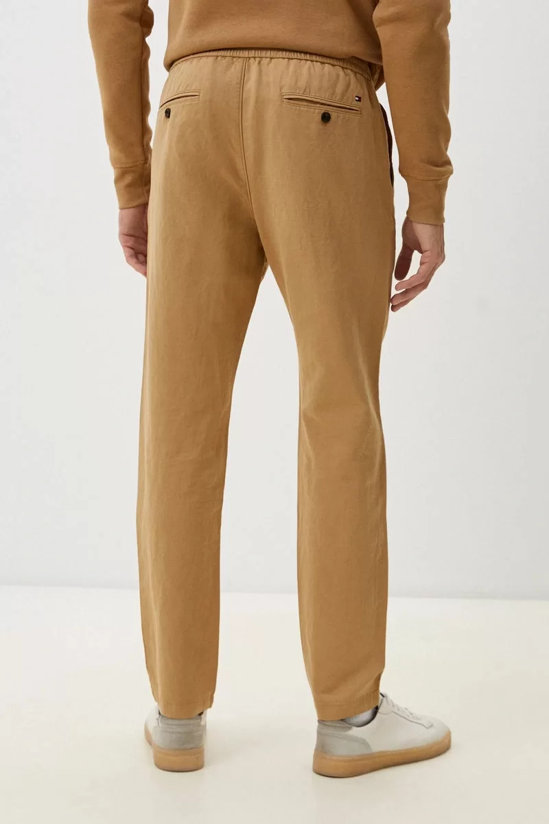 Tommy Hilfiger CHINO HARLEM PO DRWS CO LINEN Erkek Lacivert Pantolon MW0MW34533C5J