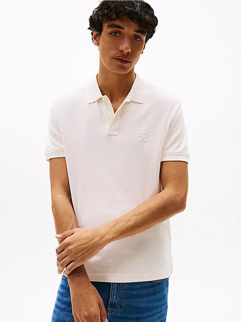 Tommy Hilfiger IMD REG POLO Erkek Sarı T-shirt MW0MW33167Z00