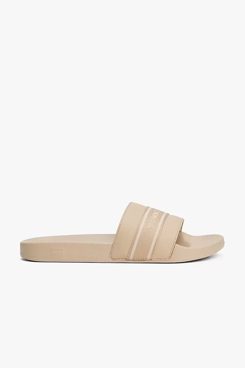 Tommy Hilfiger HILFIGER POOLSIDE WITH WEBBING Kadın  Terlik FW0FW08529ACC