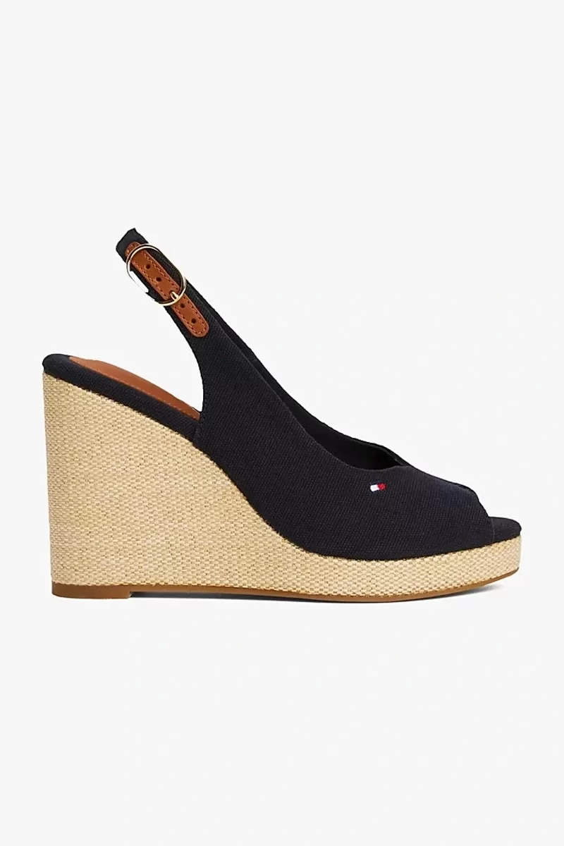 Tommy Hilfiger FLAG HIGH WEDGE ESPAD SLINGBACK Kadın  Sandalet FW0FW08597DW6