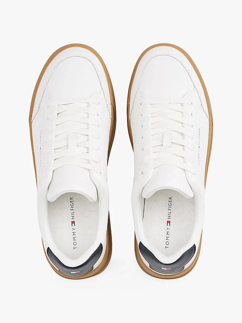 Tommy Hilfiger TH COURT MIX LTH Erkek  Sneaker FM0FM05489YBL