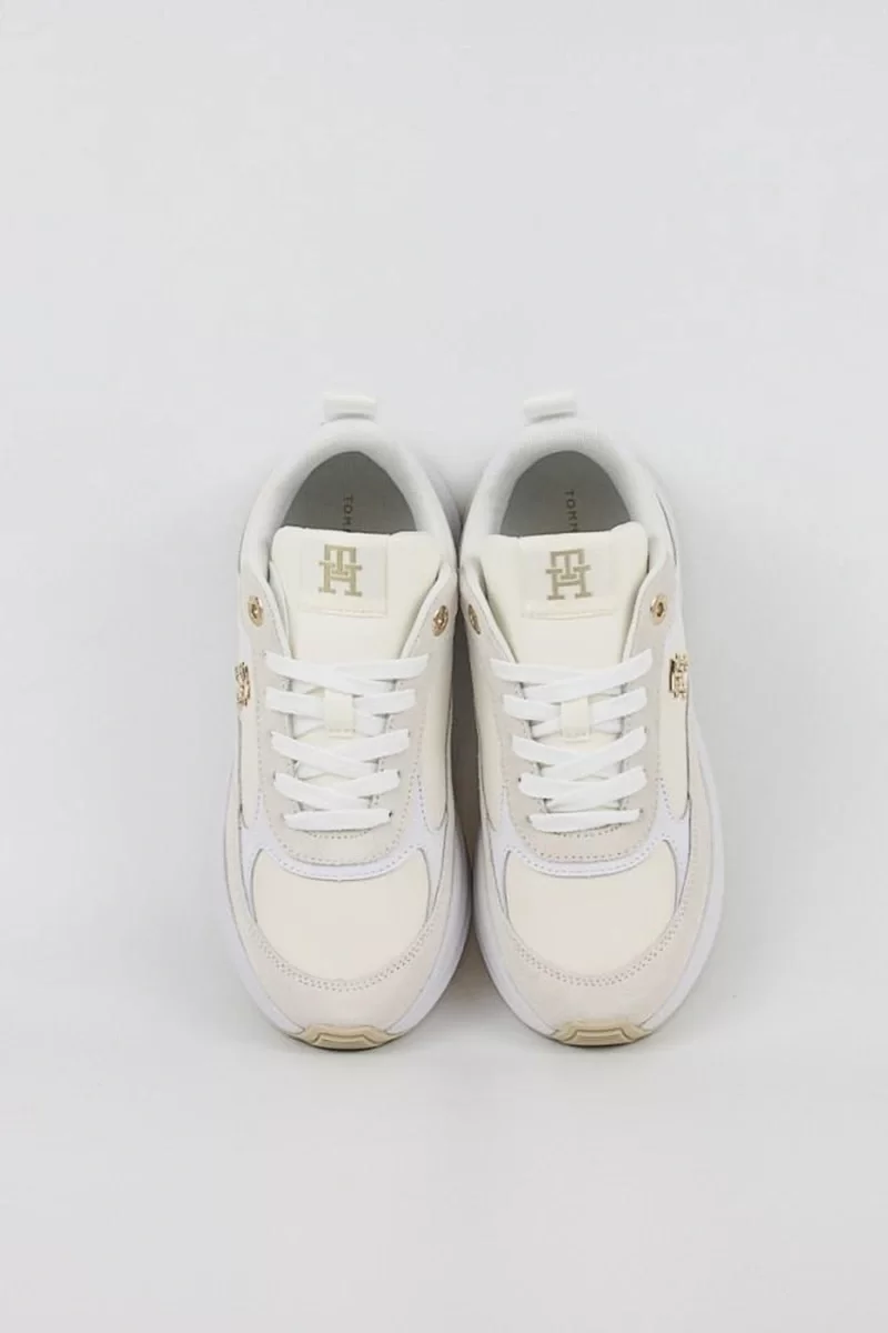 Tommy Hilfiger TH CHUNKY FEMININE RUNNER Kadın beyaz Sneaker FW0FW086160K4