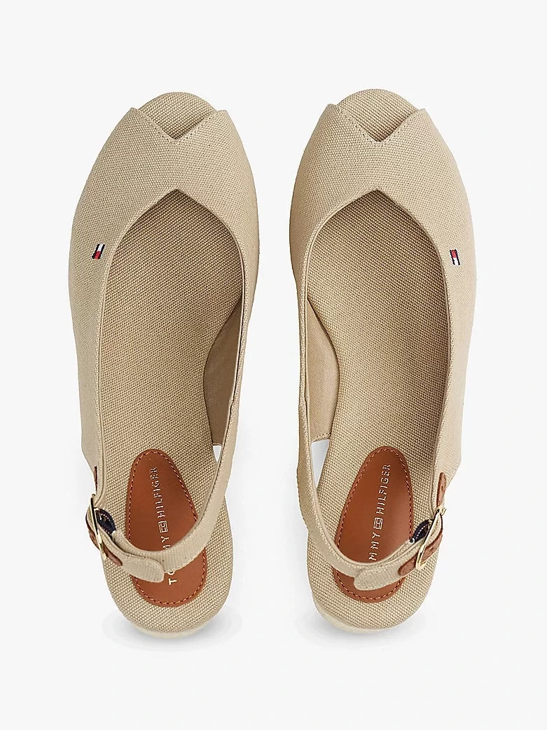 Tommy Hilfiger FLAG MID WEDGE ESPAD SLINGBACK Kadın  Sandalet FW0FW08595ACC