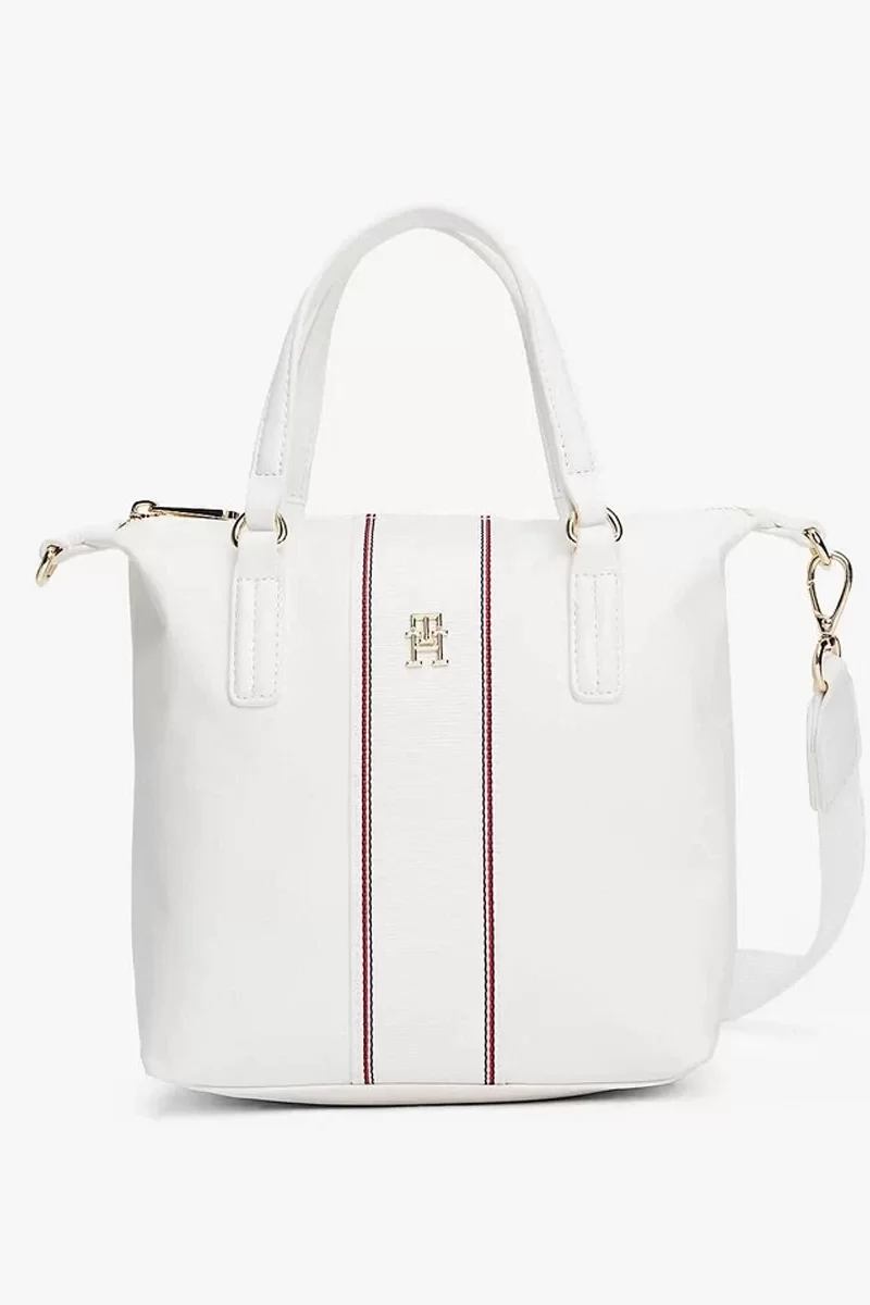 Tommy Hilfiger Kadın  Çapraz Askılı  Krem Tote Çanta