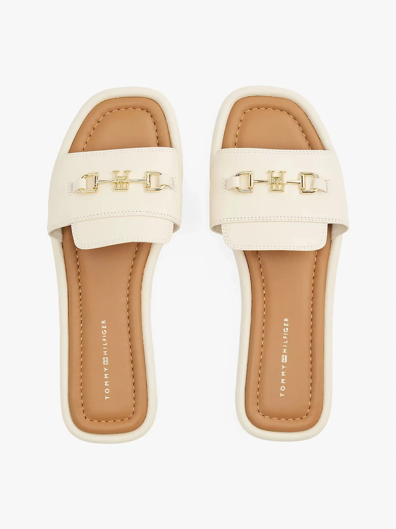 Tommy Hilfiger LEATHER HORSEBIT MULE Kadın  Terlik FW0FW08420ACJ