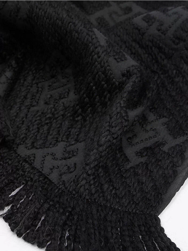 Tommy Hilfiger ELEVATED CHIC WOOL SCARF Kadın siyah Atkı AW0AW16853BDS