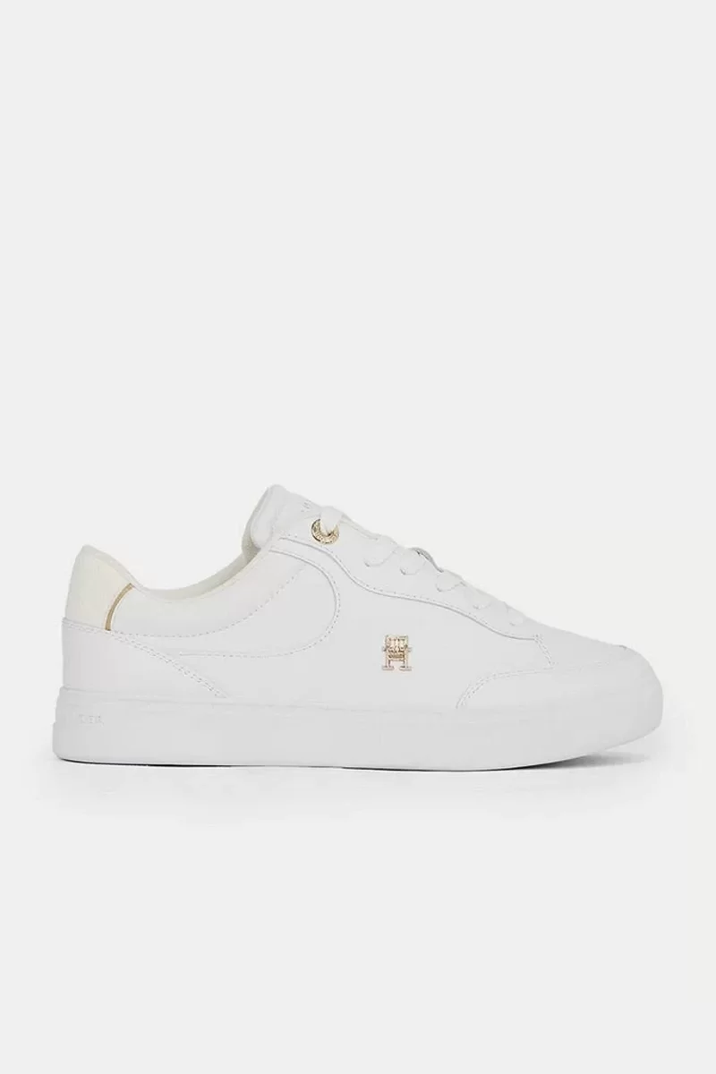 Tommy Hilfiger ESSENTIAL CHIC COURT SNEAKER Kadın beyaz Sneaker FW0FW08322YBS