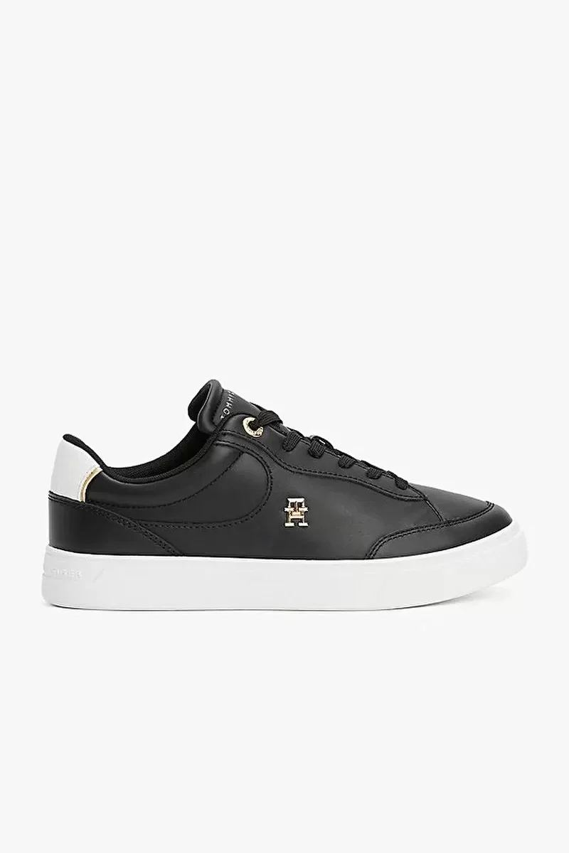 Tommy Hilfiger ESSENTIAL CHIC COURT SNEAKER Kadın siyah Sneaker FW0FW08322BDS