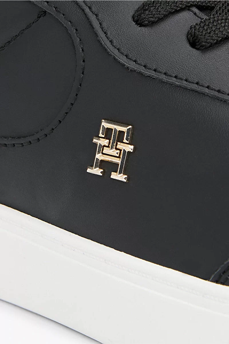 Tommy Hilfiger ESSENTIAL CHIC COURT SNEAKER Kadın siyah Sneaker FW0FW08322BDS