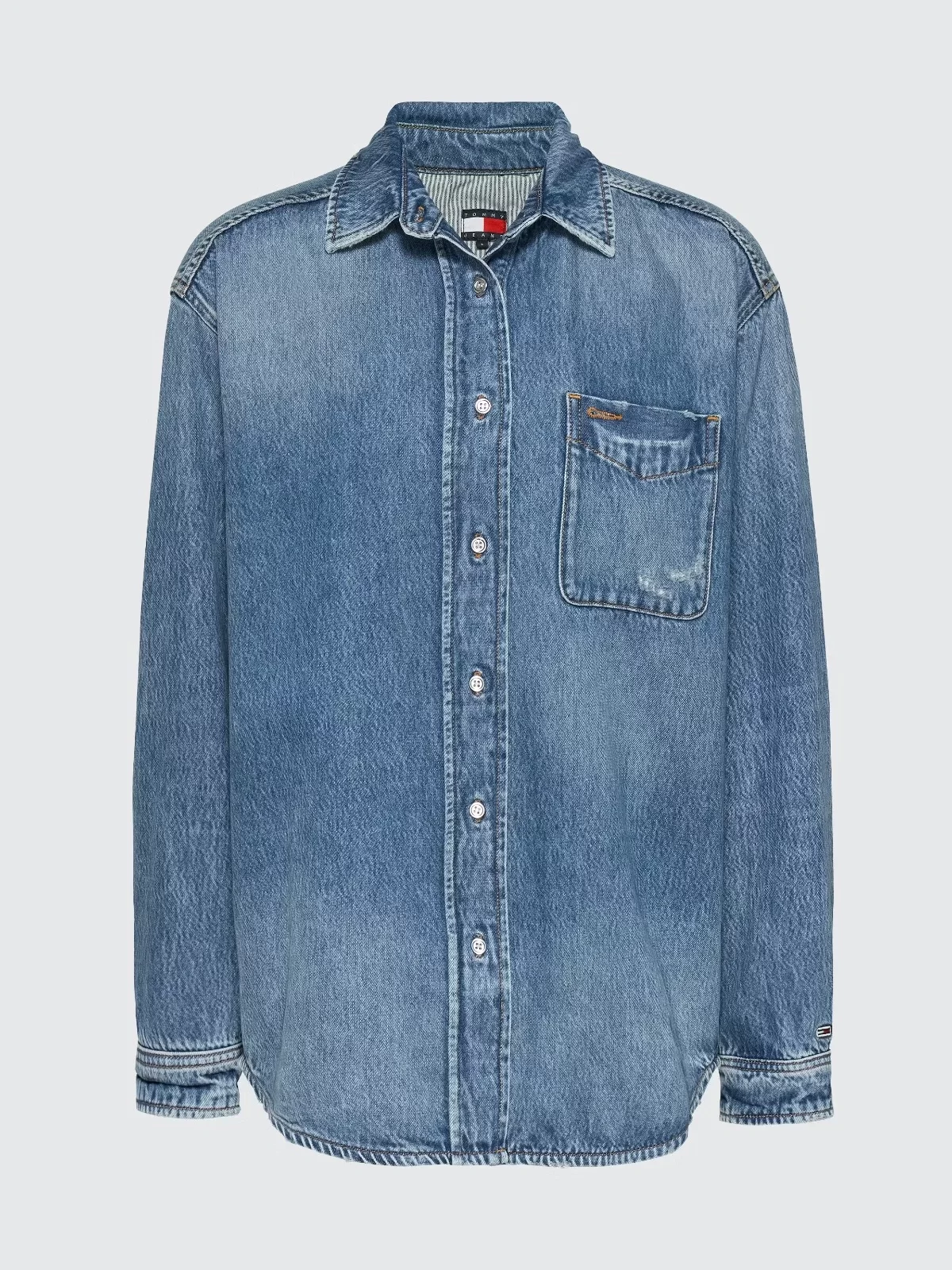 Tommy Hilfiger Kadın Mavi Gömlek