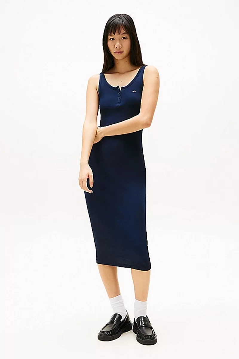 Tommy Jeans TJW BUTTON TANK DRESS Kadın  Elbise DW0DW19477C1G