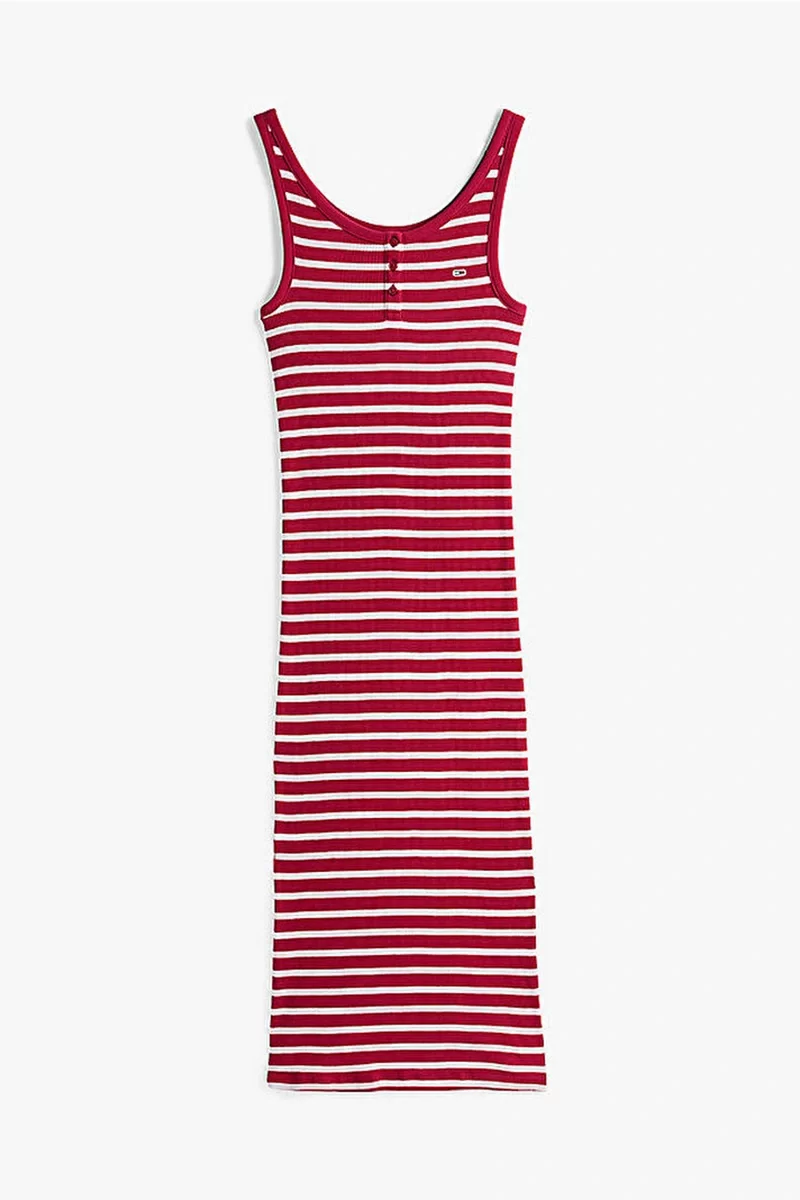 Tommy Jeans TJW BUTTON TANK DRESS Kadın  Elbise DW0DW19477XIP